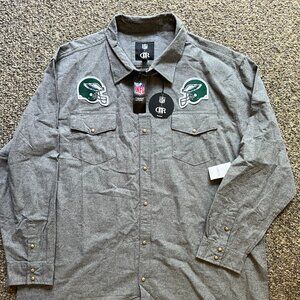 Philly Eagles Western Button-Up Shirt. NFL x Darius Rucker. XXXL. NWT